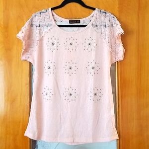 4/$50 - NWOT - Cute Pink Top